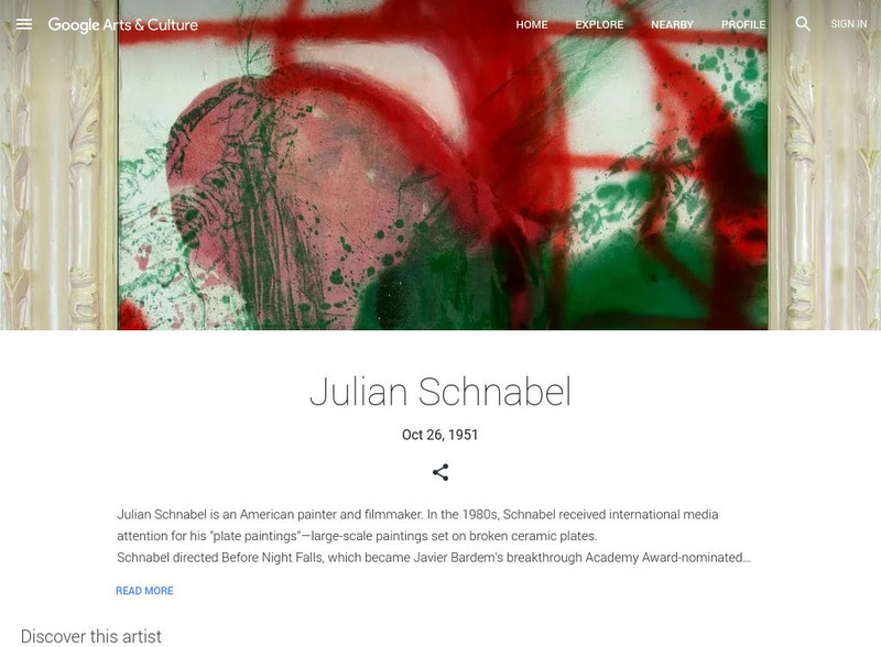 Google Cultural Institute: Julian Schnabel Handout