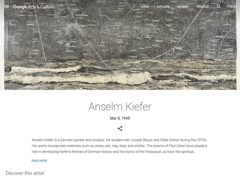 Google Cultural Institute: Anselm Kiefer Handout