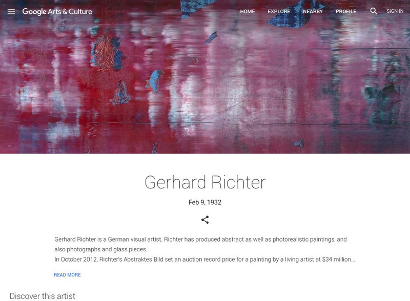 Google Cultural Institute: Gerhard Richter Handout