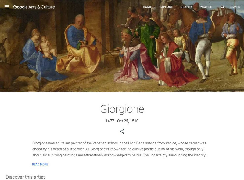 Google Cultural Institute: Giorgione Handout