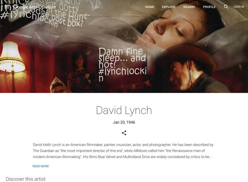 Google Cultural Institute: David Lynch Handout
