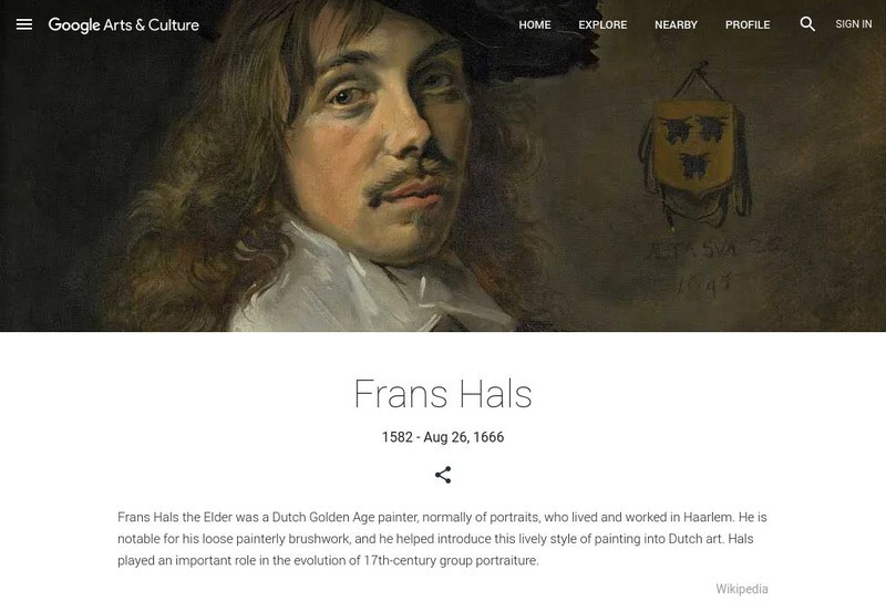 Google Cultural Institute: Frans Hals Handout
