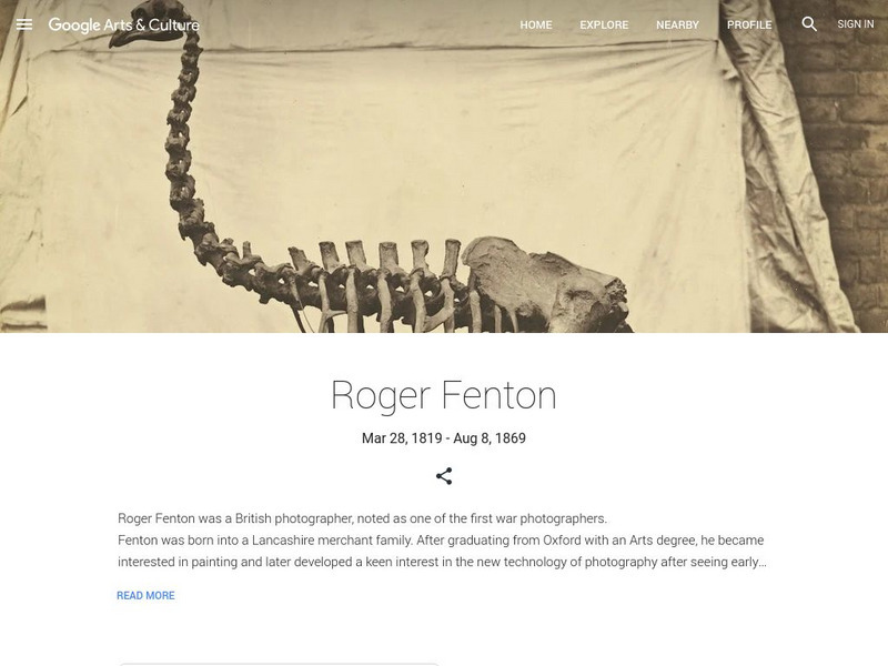 Google Cultural Institute: Roger Fenton Handout
