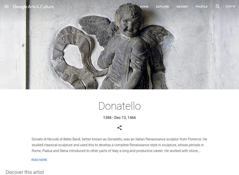 Google Cultural Institute: Donatello Handout