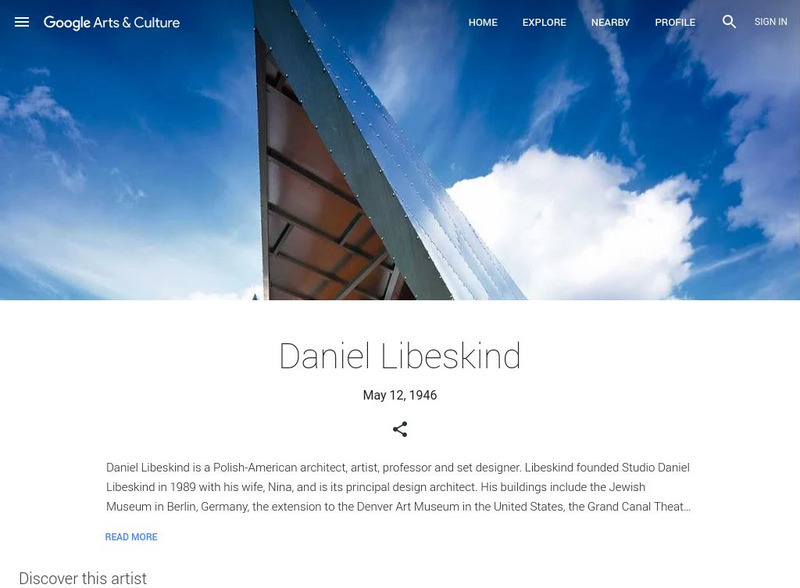 Google Cultural Institute: Daniel Libeskind Handout