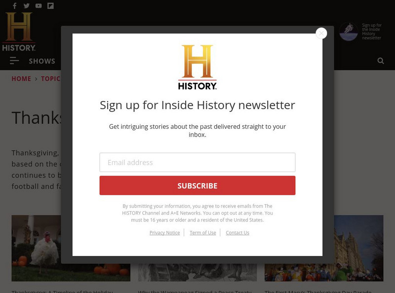 History.com: Thanksgiving Website History.com: Thanksgiving Website