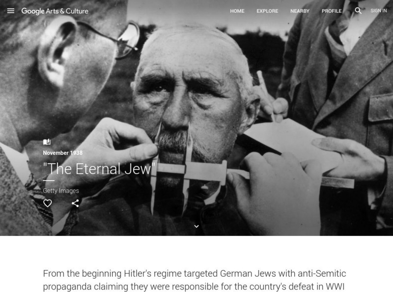 Google Cultural Institute: "The Eternal Jew" PPT
