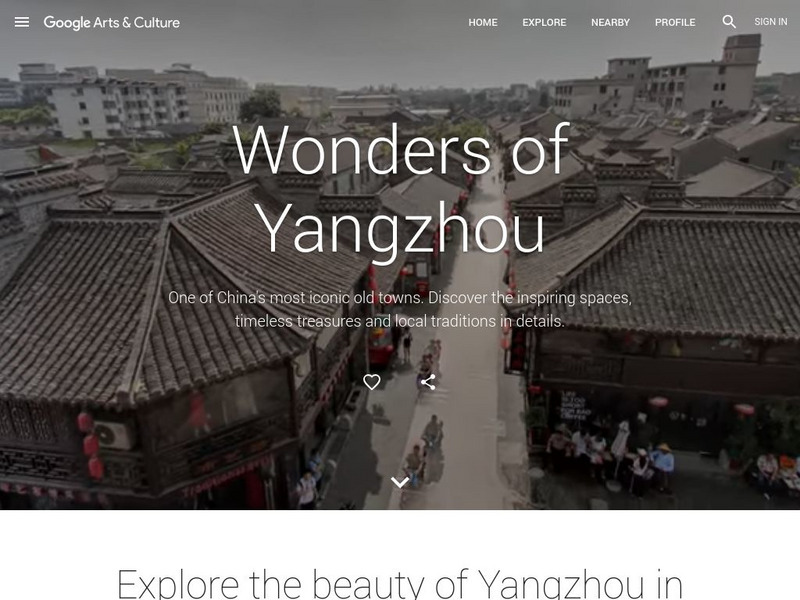 Google Cultural Institute: Wonders of Yangzhou Primary Google Cultural Institute: Wonders of Yangzhou Primary