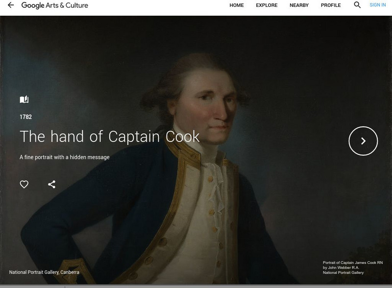 Google Cultural Institute: The Hand of Captain Hook PPT