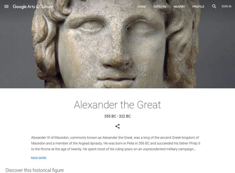 Google Cultural Institute: Alexander the Great Handout Google Cultural Institute: Alexander the Great Handout