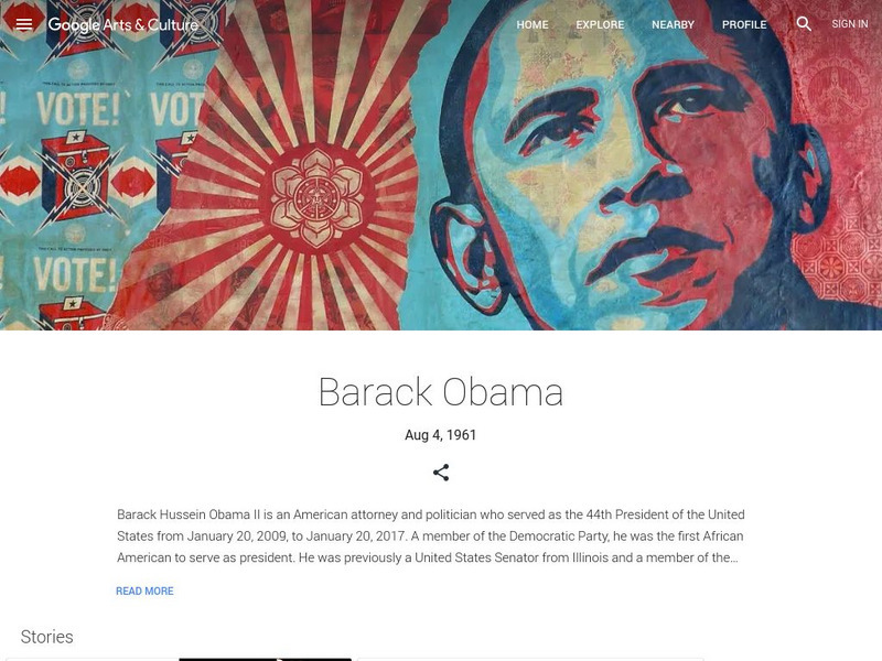 Google Cultural Institute: Barack Obama Handout