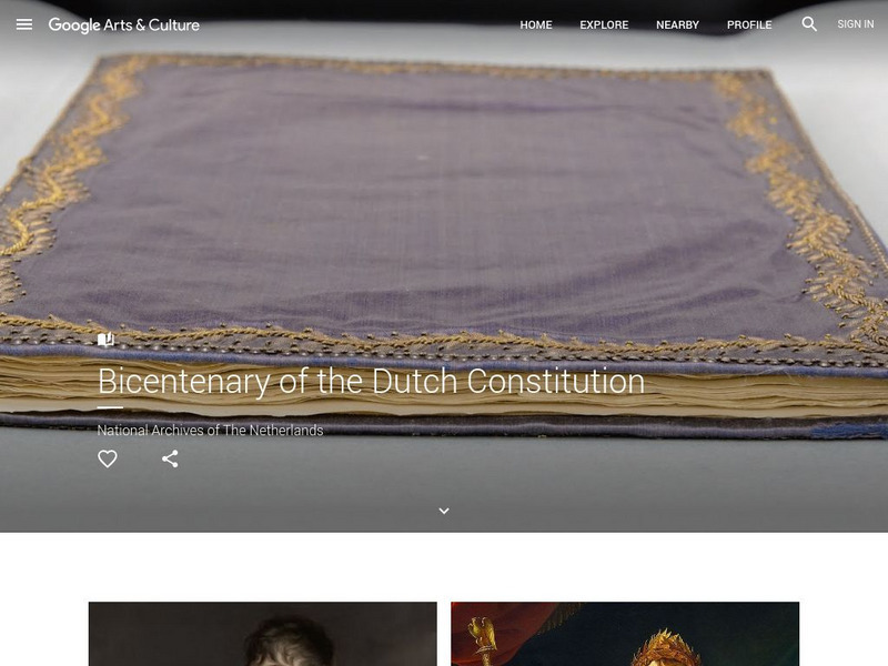 Google Cultural Institute: Bicentenary of the Dutch Constitution PPT Google Cultural Institute: Bicentenary of the Dutch Constitution PPT