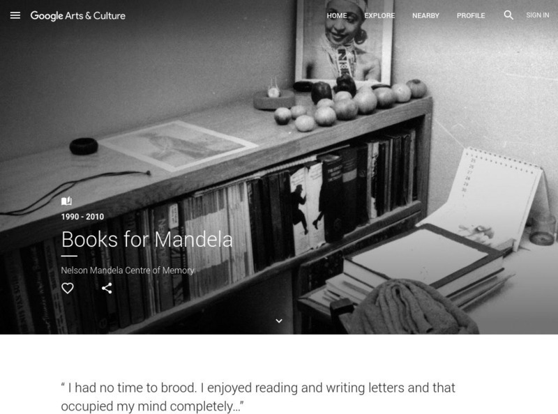 Google Cultural Institute: Books for Mandela PPT Google Cultural Institute: Books for Mandela PPT