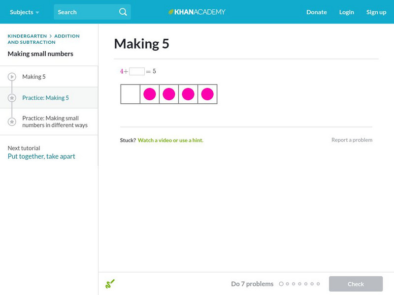 Khan Academy: Making 5 Unit Plan Khan Academy: Making 5 Unit Plan