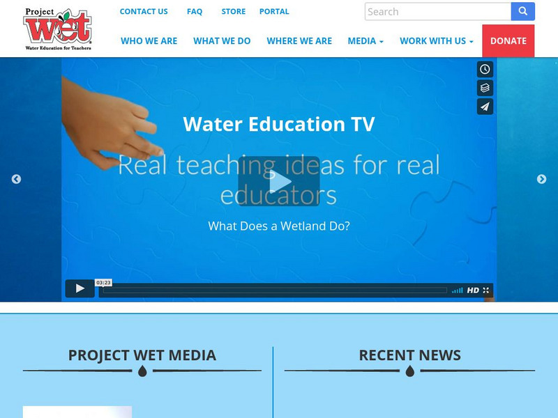 Project Wet Water Education for Teachers Website Project Wet Water Education for Teachers Website