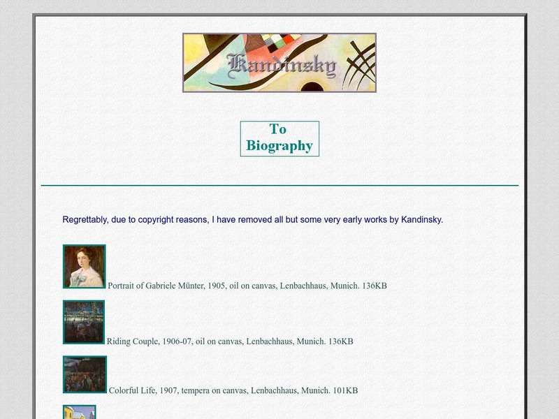 Carol Gerten Fine Arts: Wassily Kandinsky Handout Carol Gerten Fine Arts: Wassily Kandinsky Handout