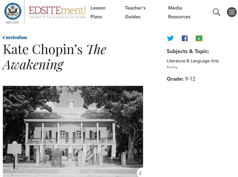 Neh: Edsit Ement: Kate Chopin's "The Awakening" Lesson Plan
