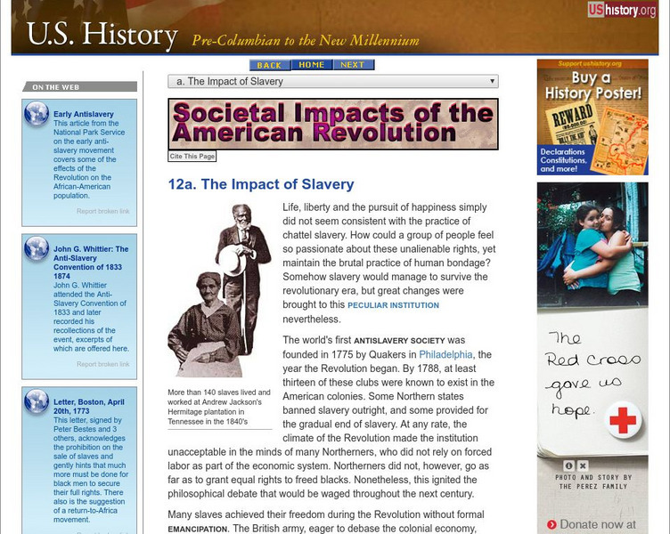 U.s. History: The Impact of Slavery eBook U.s. History: The Impact of Slavery eBook