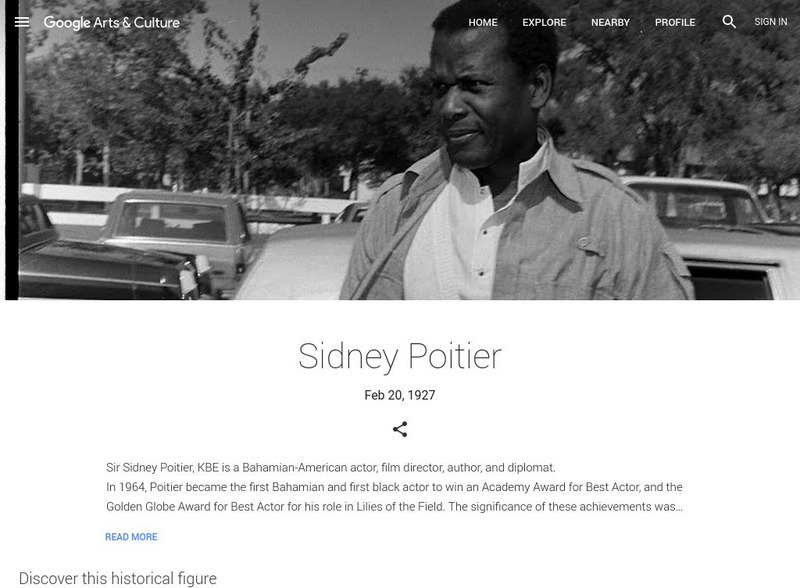 Google Cultural Institute: Sidney Poitier Handout