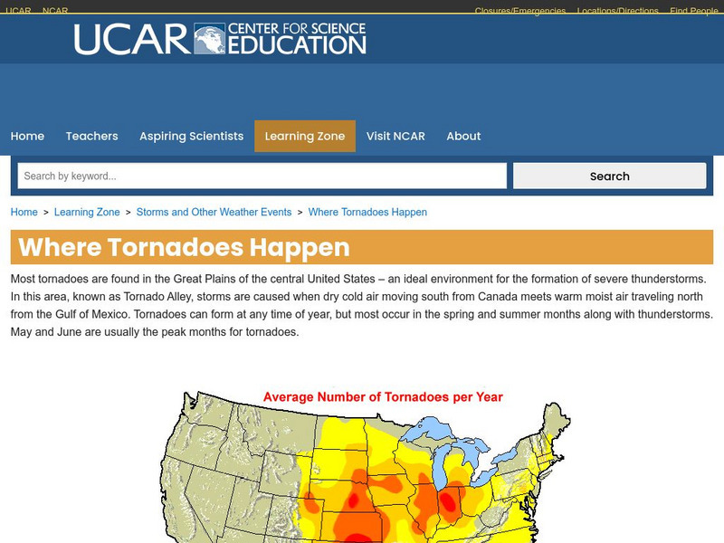 Ucar: Where Tornadoes Happen Unit Plan Ucar: Where Tornadoes Happen Unit Plan