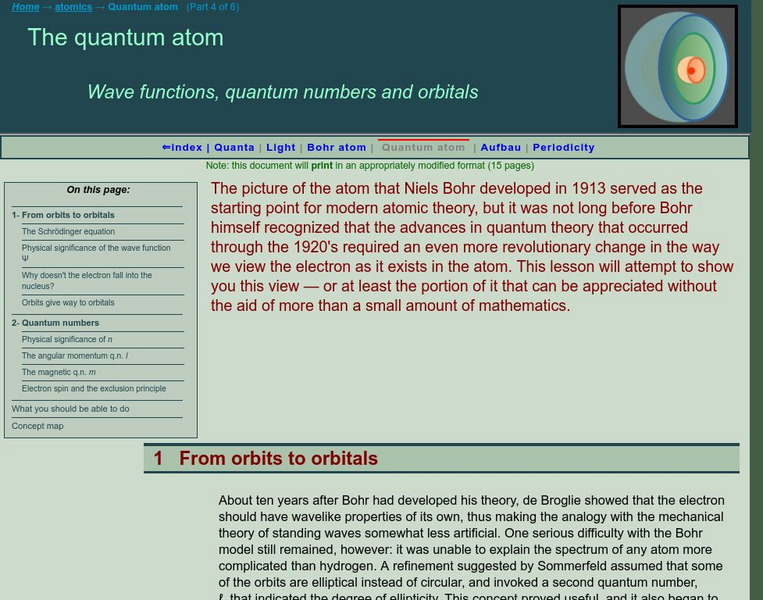 Chem1 Virtual Textbook: Movement of the Electron eBook Chem1 Virtual Textbook: Movement of the Electron eBook