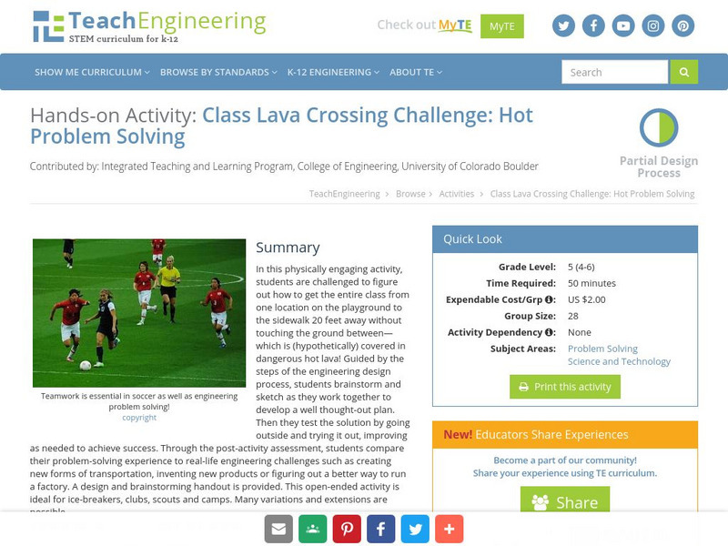Teach Engineering: Hot Problem Solving Activity Teach Engineering: Hot Problem Solving Activity