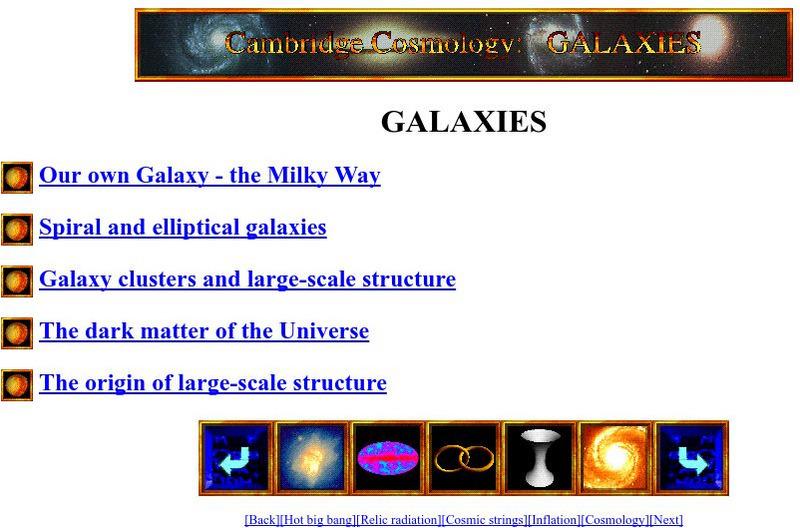 University of Cambridge Cosmology: Galaxies Website University of Cambridge Cosmology: Galaxies Website