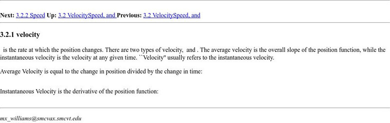Northeast Parallel Architectures Center: Velocity Unit Plan