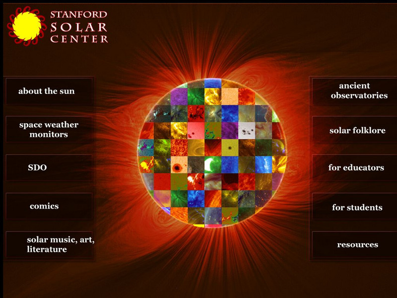 Stanford Solar Center: About the Sun Website Stanford Solar Center: About the Sun Website