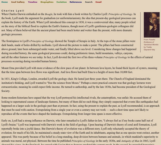 Strange Science: Charles Lyell Handout Strange Science: Charles Lyell Handout