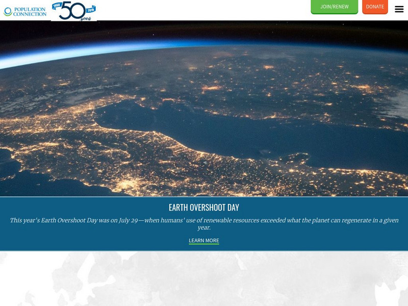 Population Connection Website Population Connection Website