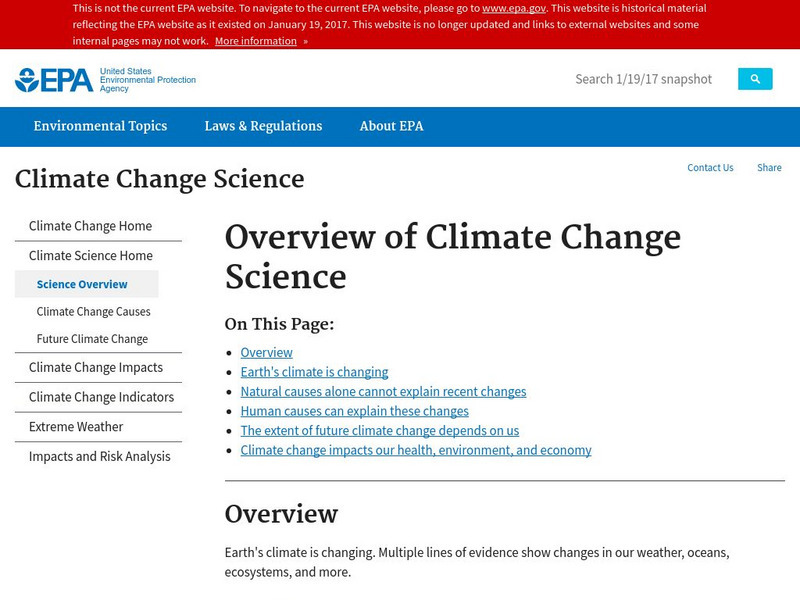 Epa: Climate Change Website Epa: Climate Change Website