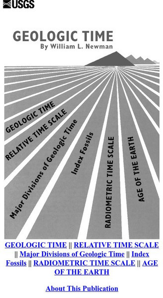 Usgs: Geologic Time Handout Usgs: Geologic Time Handout