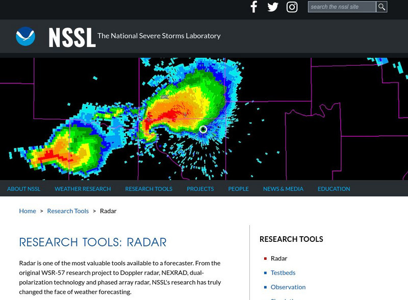 Noaa: Nssl: Doppler Radar Handout