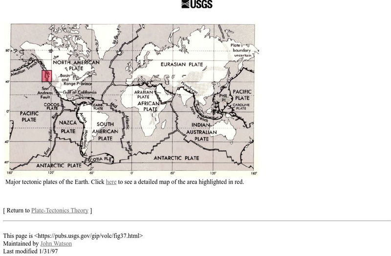 Usgs: Major Tectonic Plates of the Earth Handout Usgs: Major Tectonic Plates of the Earth Handout