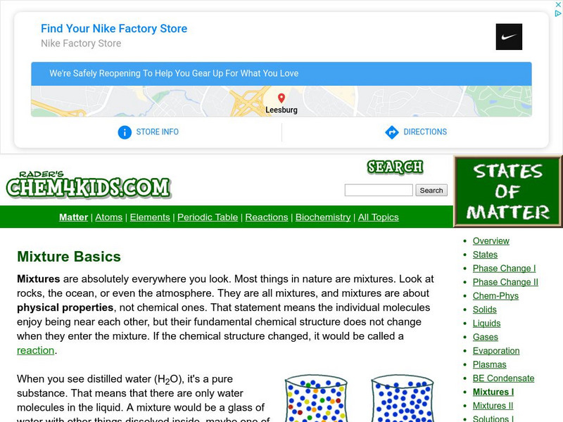Chem4 Kids: Mixtures Handout Chem4 Kids: Mixtures Handout