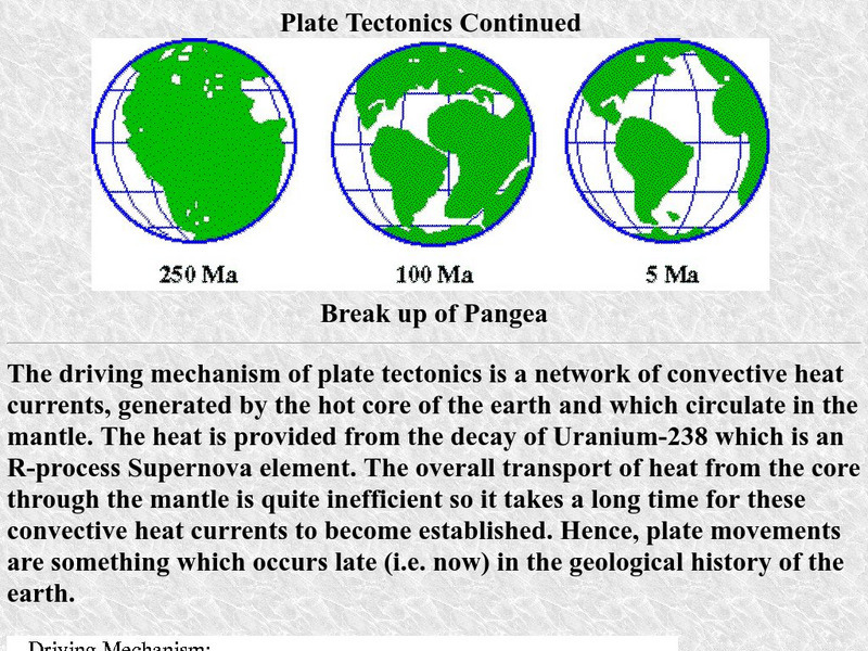 The Electronic Universe Project: Plate Boundaries/plate Tectonics Handout The Electronic Universe Project: Plate Boundaries/plate Tectonics Handout