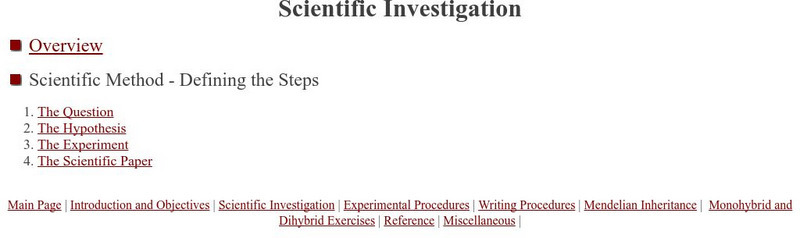 Penn State Lehigh Valley: Scientific Investigation Handout Penn State Lehigh Valley: Scientific Investigation Handout