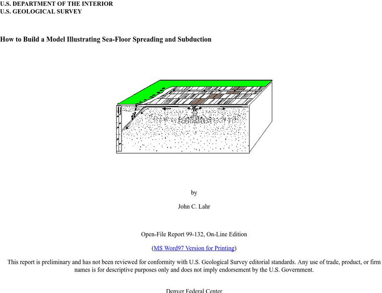 Usgs: How to Build a Model Illustrating Sea Floor Spreading Website Usgs: How to Build a Model Illustrating Sea Floor Spreading Website