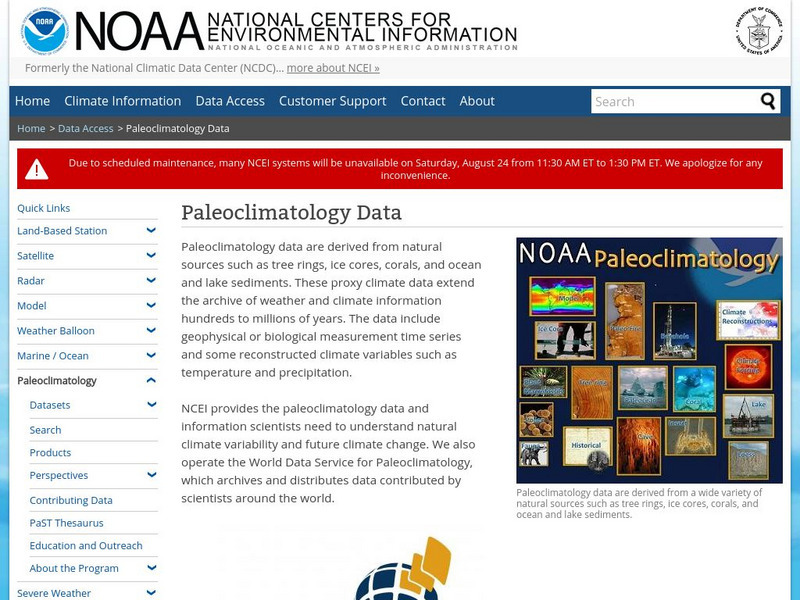 Noaa: Paleoclimatology Program: Astronomical Theory of Climate Change Website Noaa: Paleoclimatology Program: Astronomical Theory of Climate Change Website