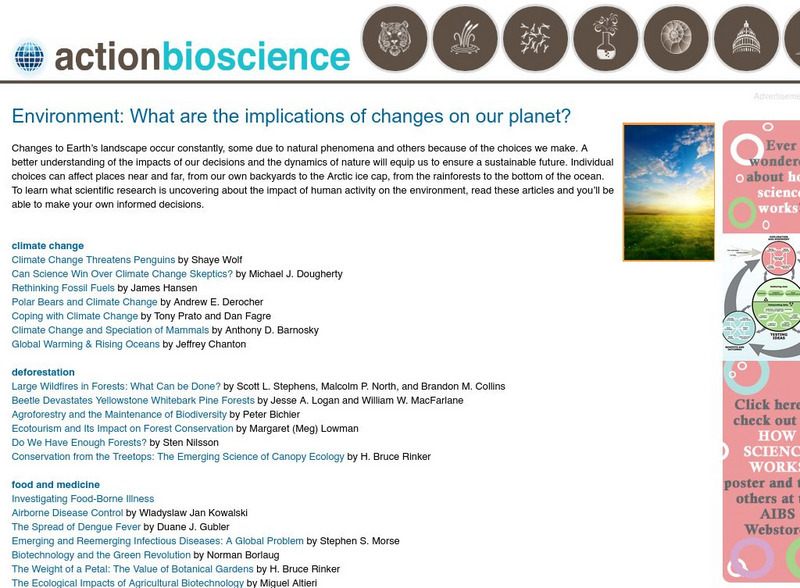 Action Bioscience: Issues in Environment Article Action Bioscience: Issues in Environment Article