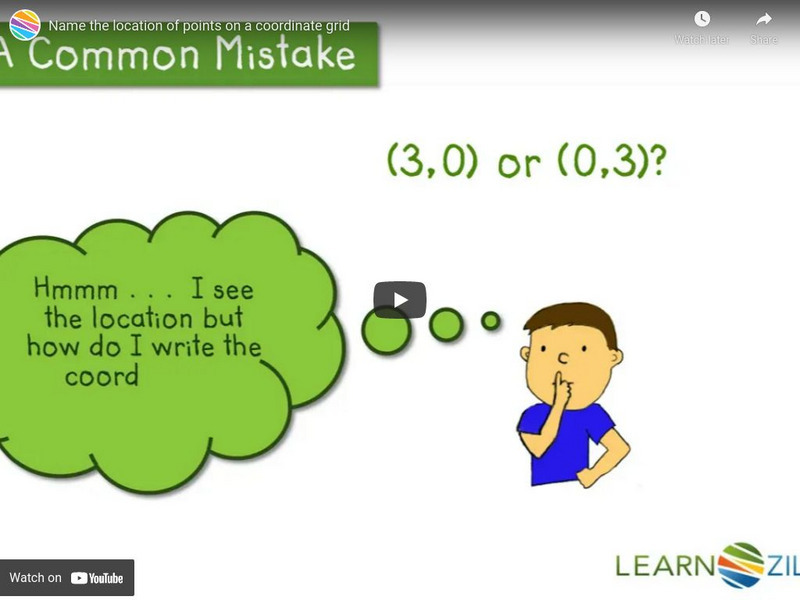 Learn Zillion: Name the Location of Points on a Coordinate Grid Instructional Video