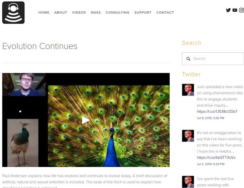 Bozeman Science: Evolution Continues Instructional Video Bozeman Science: Evolution Continues Instructional Video