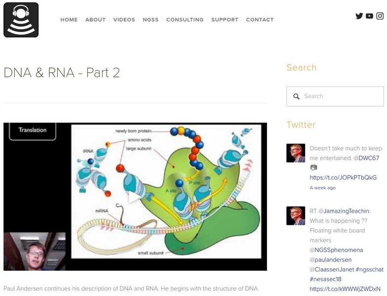 Bozeman Science: Part 2 Dna & Rna Instructional Video Bozeman Science: Part 2 Dna & Rna Instructional Video