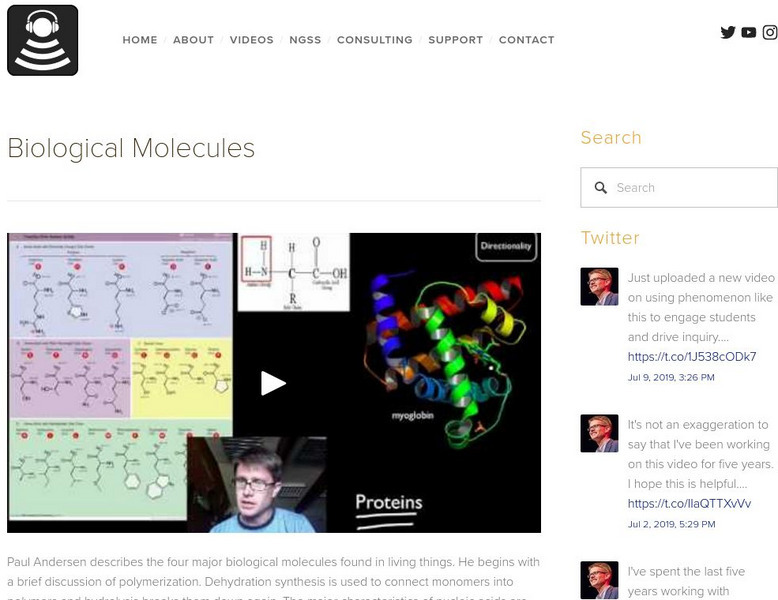 Bozeman Science: Biologoical Molecules Instructional Video Bozeman Science: Biologoical Molecules Instructional Video