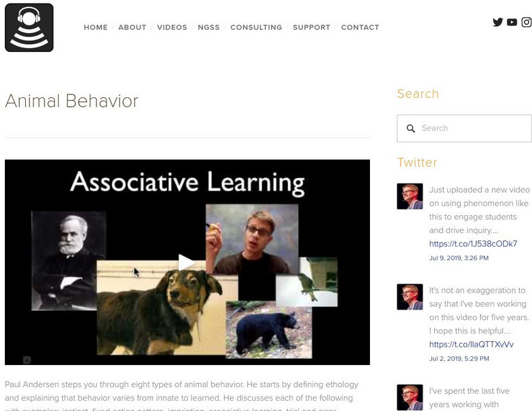 Bozeman Science: Animal Behavior Instructional Video Bozeman Science: Animal Behavior Instructional Video