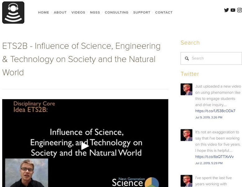 Bozeman Science: Influence of Science,engineering,tech on Society, Natural World Instructional Video Bozeman Science: Influence of Science,engineering,tech on Society, Natural World Instructional Video