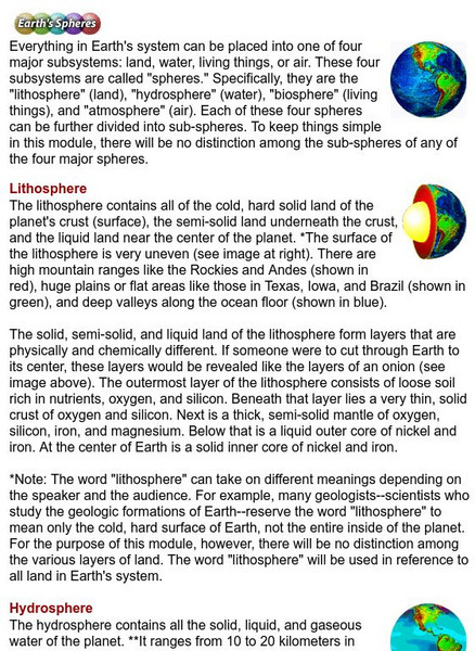 Classroom of the Future: Earth Spheres Article Classroom of the Future: Earth Spheres Article