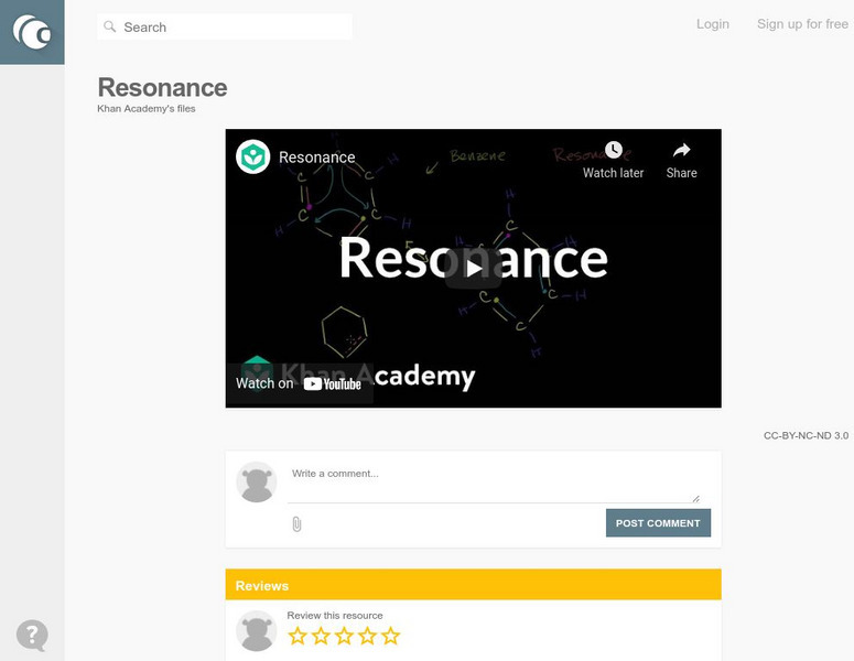 Open Curriculum: Resonance Instructional Video
