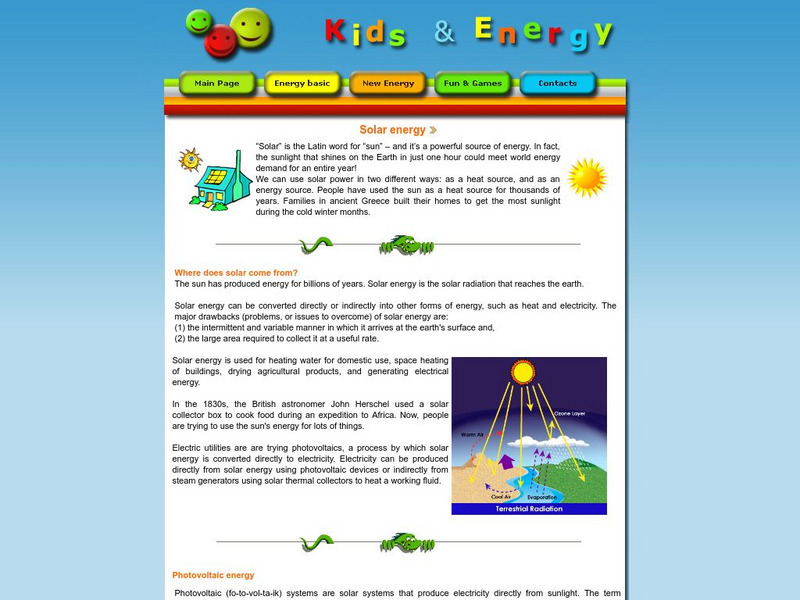 Esd Bulgaria: Kids & Energy: Solar Energy Handout Esd Bulgaria: Kids & Energy: Solar Energy Handout